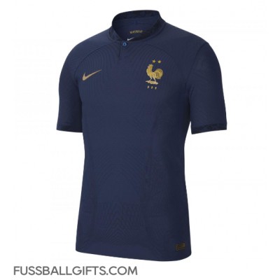 Frankreich Fußballbekleidung Heimtrikot WM 2022 Kurzarm